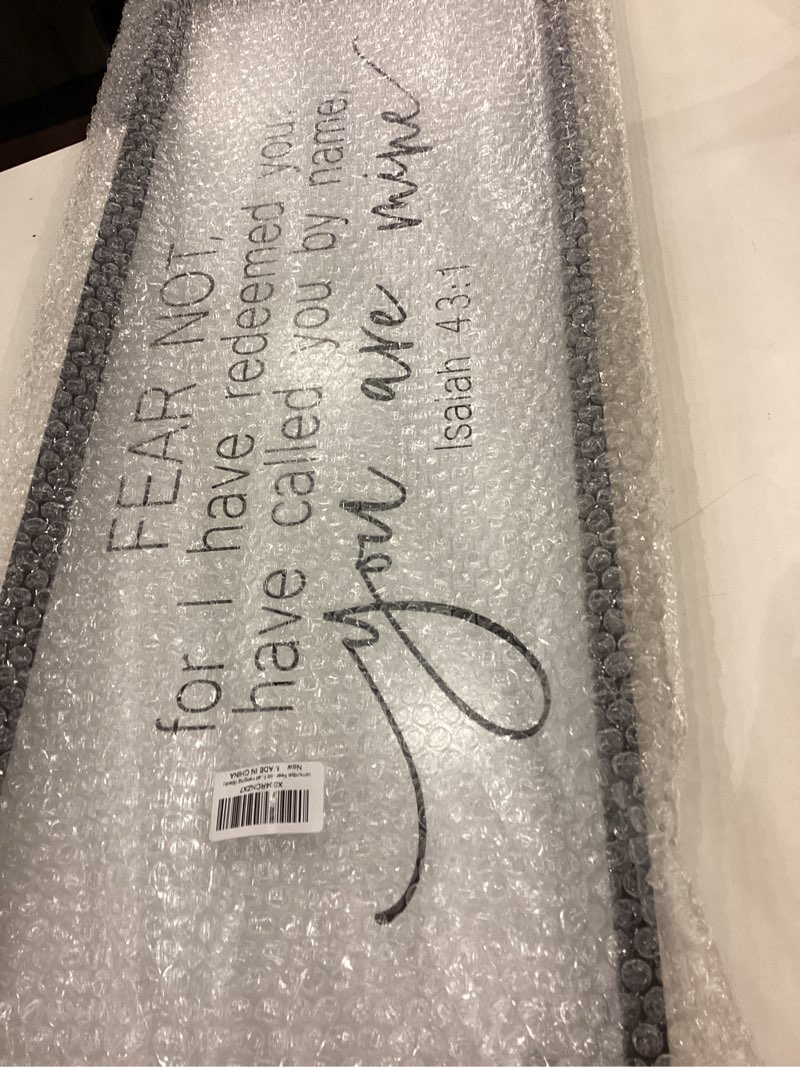 comurdyo Scripture Wall Decor 32"×12" Isaiah 43:1 Christian Large Vintage Catholic Prayer Bible Vers