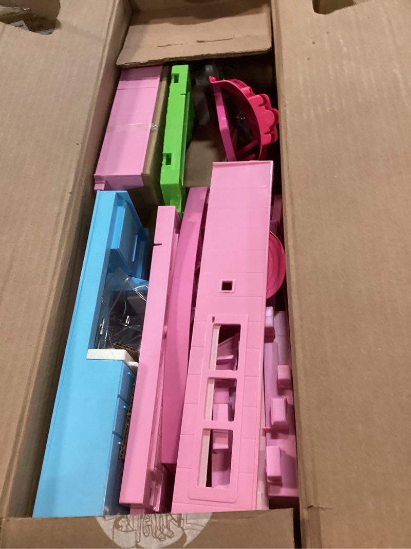 Condition photo showing Good Condition for Barbie Dreamhouse Pool Party Doll House with 75+ pc, 3 Story Slide: Adult Assembly, Fits 12 Inch Dolls