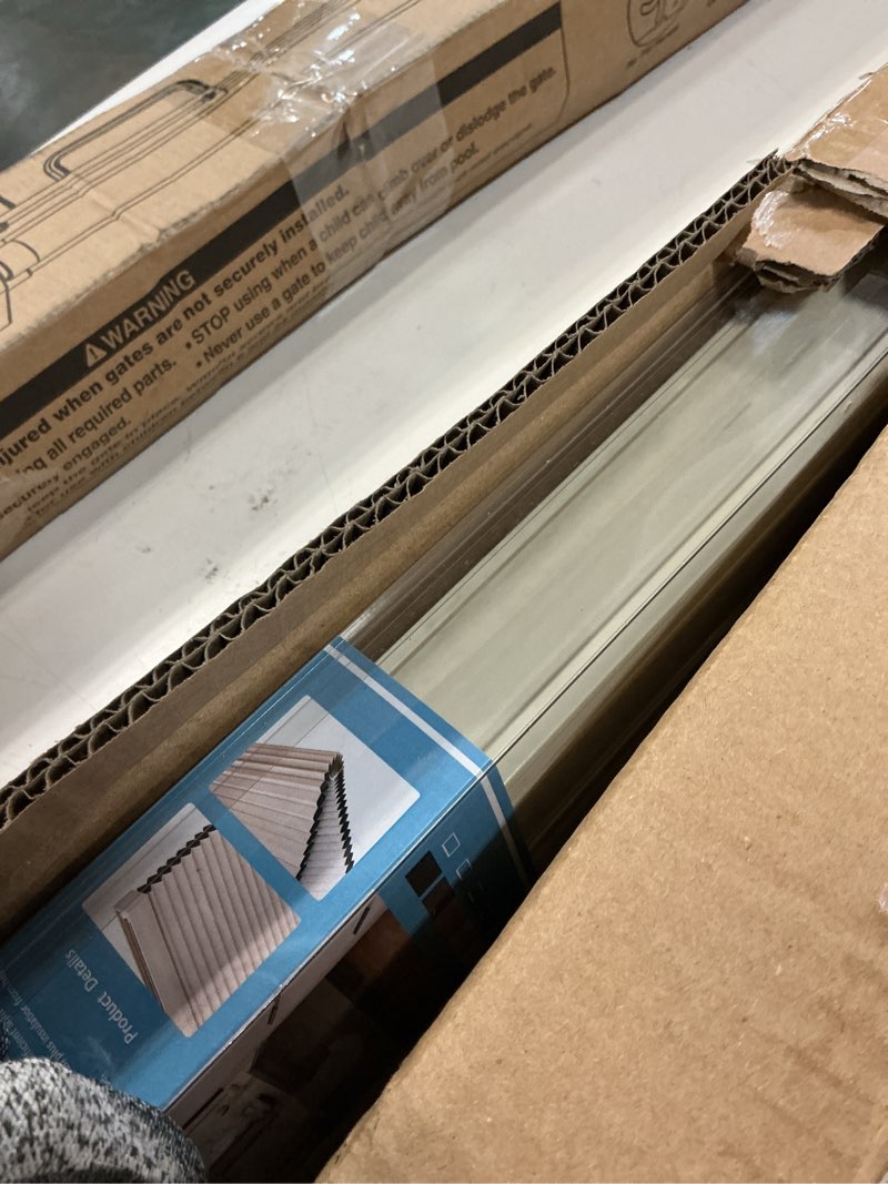 Condition photo showing Good Condition for changshade cordless cellular shades, blackout honeycomb shades for windows, pull down pleated blinds, easy to install for indoor windows and french doors,36" w x 64" h, beige blackout beige-color coordinated 36"w x 64"h