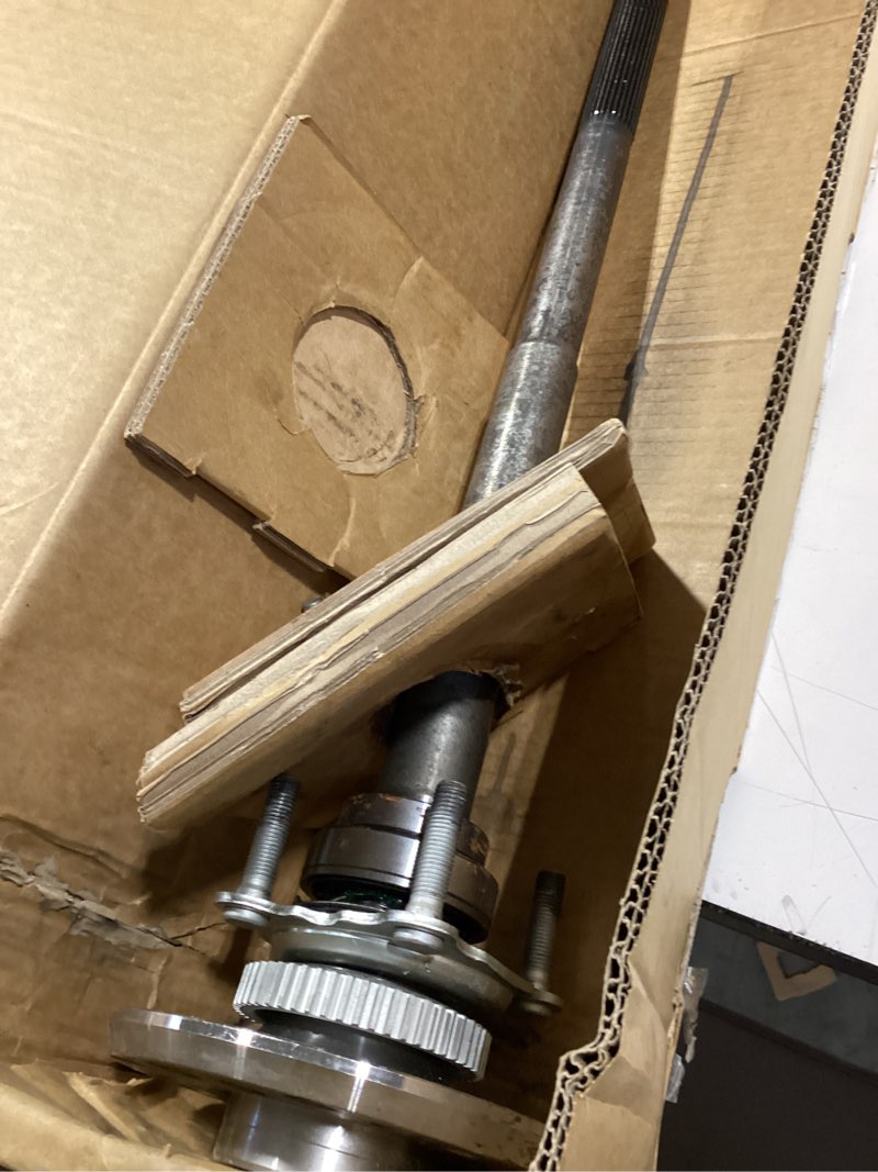 Condition photo showing As Is for a-premium rear axle shaft assembly with axle bearing and seal compatible with jeep wrangler 2007-2011 3.8l, wrangler 2012-2018 3.6l, wrangler jk 2018 3.6l, rear left or right, replace# 68003272aa
