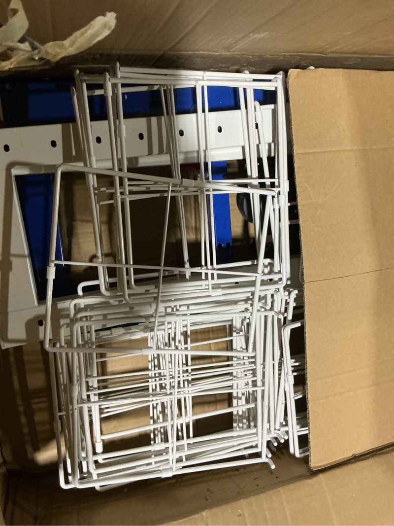 Condition photo showing Good Condition for (Similar to) Paint Drying Rack, 50-Tier Heavy-Duty Steel Drying Rack for Cabinet Doors & Panels, Locking Casters, 25 lbs Per Shelf, Space-Saving Design for Paint Shops & Woodworking