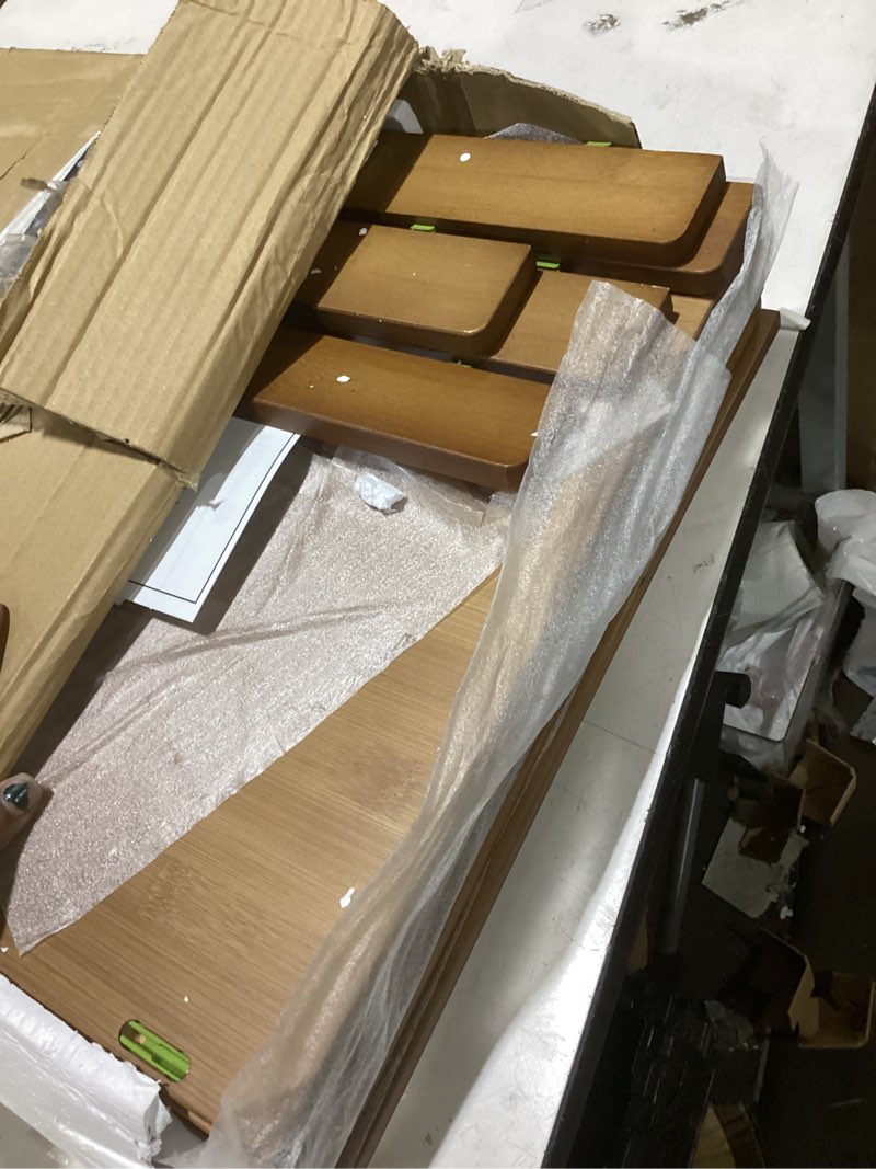 Condition photo showing Good Condition for wire shelf covers, bamboo wire rack covers for pantry, closet?kitchen (5pcs, 24" w x 16" d, walnut)