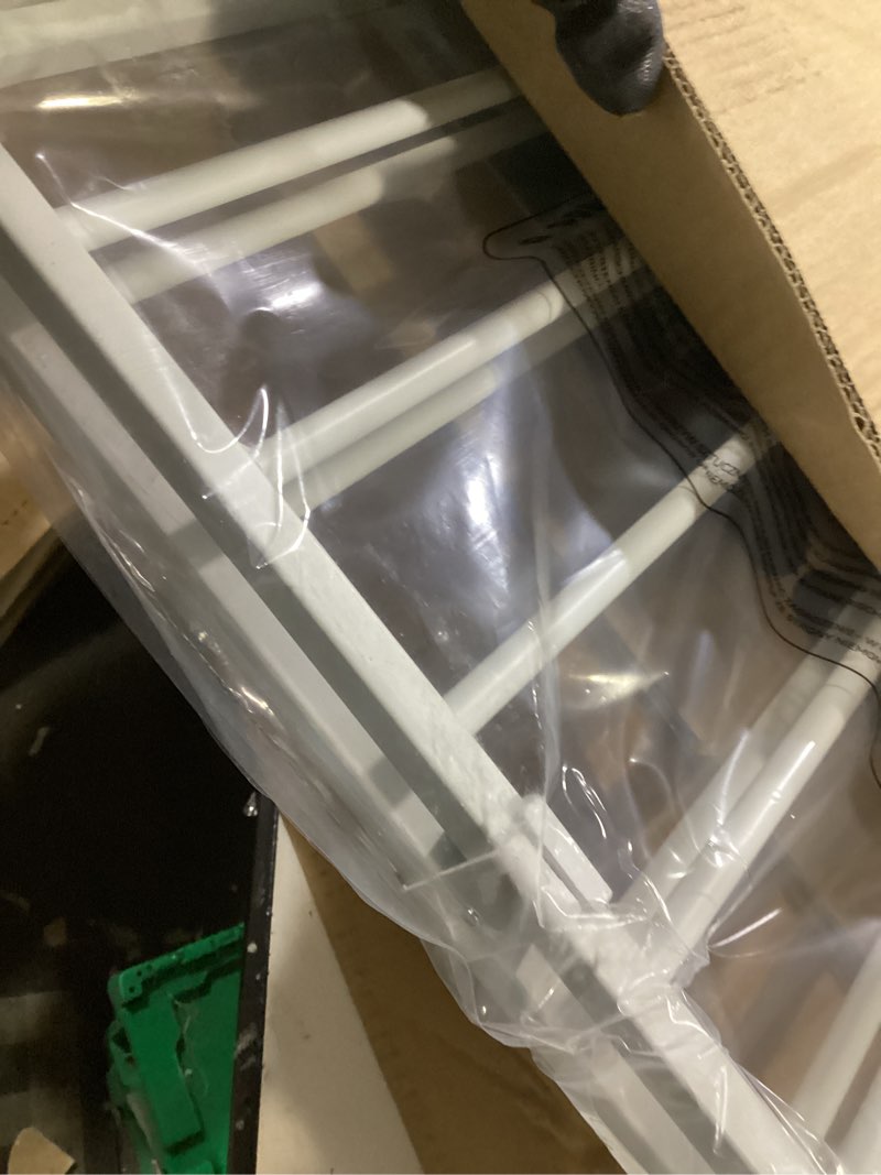Condition photo showing Good Condition for babelio baby gate for stairs, kitchen & doorways, 26-43" w 28" h no bottom bar| easy installation| one-handed operation| auto-close| hardware mount (drill needed) safety dog/pet gate indoor (white) *white 28" h, 26-43" w-standard