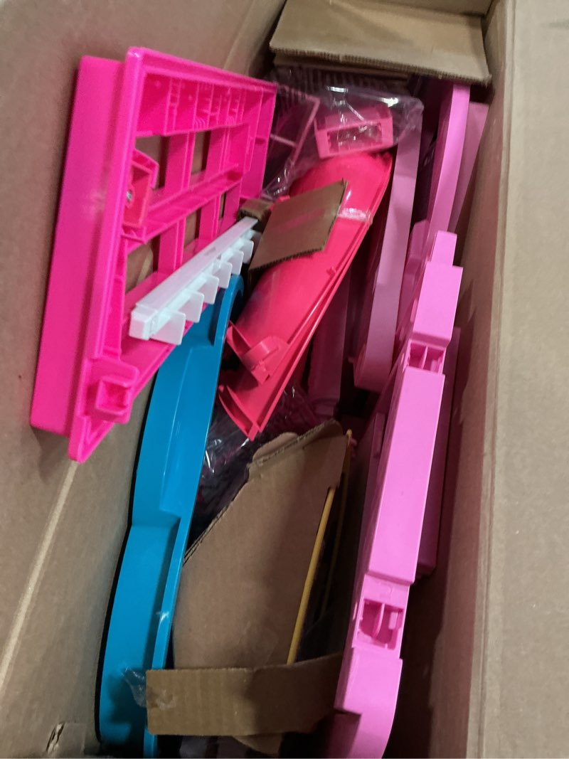 Condition photo showing Good Condition for Barbie Dreamhouse, Pool Party Doll House with 75+ Pieces and 3-Story Slide, House Playset, Pet Elevator and Puppy Play Areas