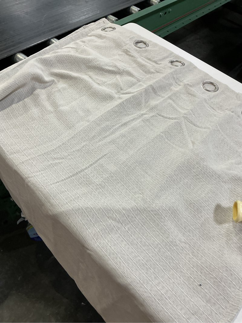 Condition photo showing As Is for (1pcs)exclusive home 108-in natural light filtering grommet curtain panel pair