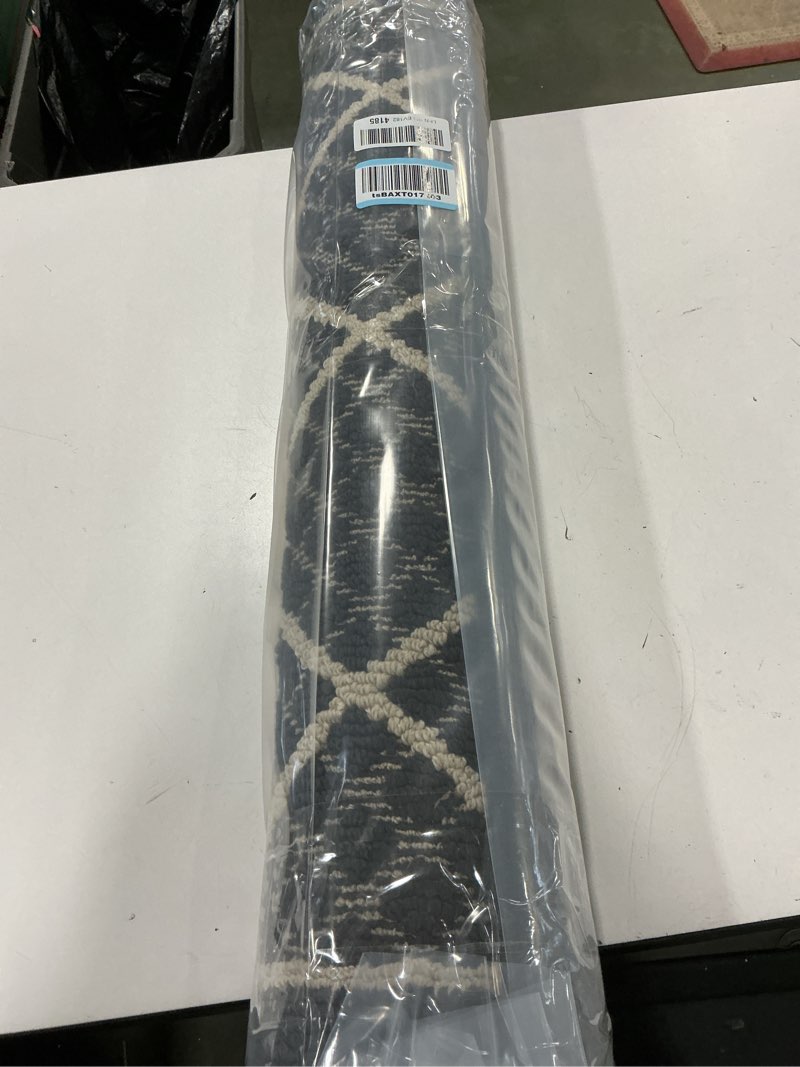 Condition photo showing Good Condition for (Similar)Momeni Rugs Atlas Collection Area Rug, 2'3\" x 8'0\" - Runner, Charcoal Charcoal 2'3\" x 2'3\" (Runner)