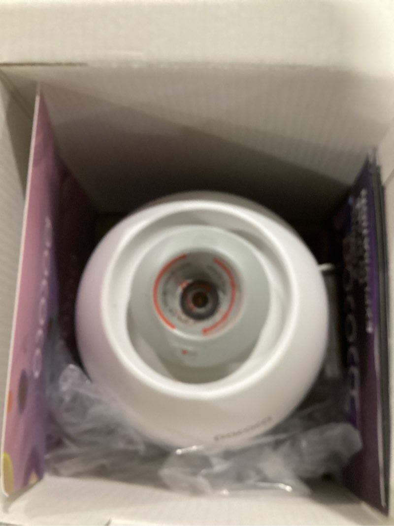 Condition photo showing As Is for pococo galaxy star projector for bedroom with replaceable optical film discs, home planetarium night light projector with high-definition soft light for relax, study, and meditate, stress relief gifts white
