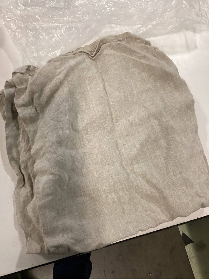 Condition photo showing Good Condition for european linen euro sham, euro, natural chambray