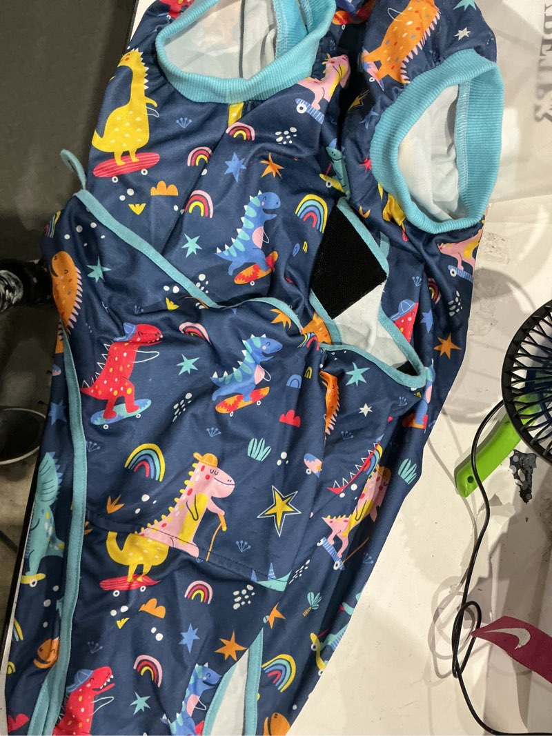 Condition photo showing New/Like New for dog surgery recovery suit,female male dog onesie for spay neuter,substitute e-collar & cone,anti-licking breathable onesie for small medium large dogs,new dinosaur pattern xxl xx-large new dinosaur