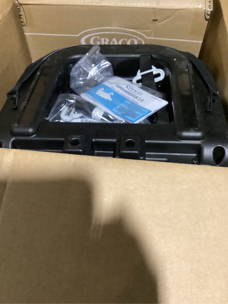 Condition photo showing As Is for graco turbobooster 2.0 backless booster car seat, denton