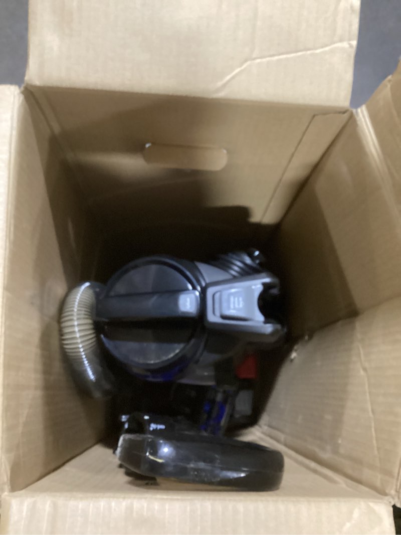 Condition photo showing As Is for bissell cleanview upright bagless vacuum cleaner with active wand, 3536 black/cobalt blue
