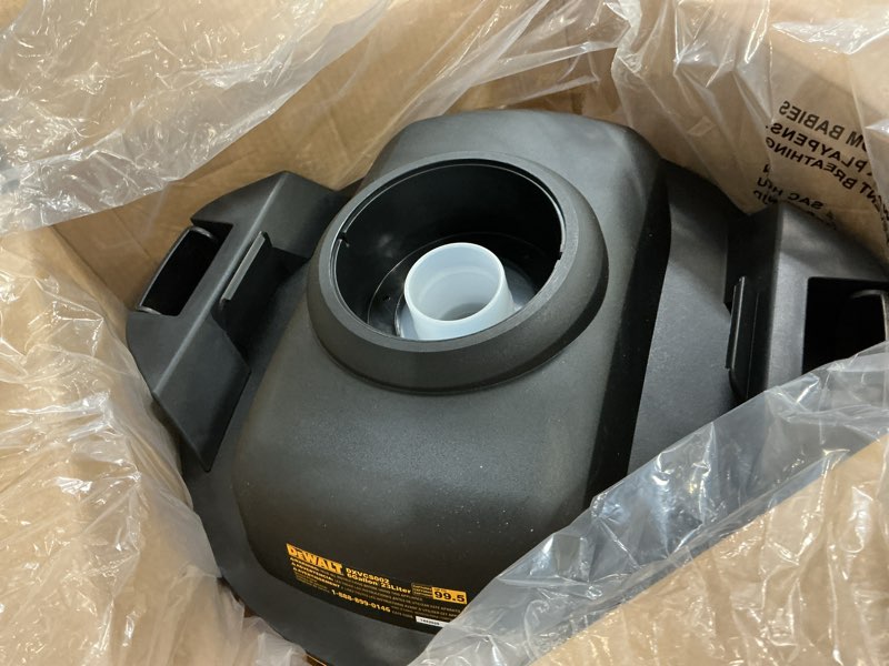 Condition photo showing Good Condition for DEWALT Dust Separator with 6 Gallon Poly Tank, 99.5% Efficiency Cyclone Dust Collector, High-Performance Cycle Powder Collector Filter, DXVCS002, Yellow