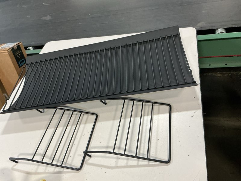 Condition photo showing Good Condition for  hisencn 23"- 35" adjustable ash pan/drip pan for chargriller 5050 5072 5650 2121 2123 2222 2823 2828 3070 200157 charcoal grills, river charcoal grill, charbroil 17302056, with 2 pack hangers