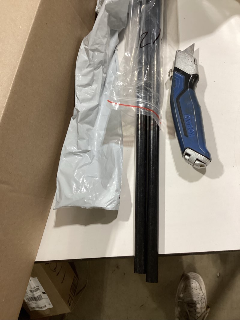 Condition photo showing Good Condition for uxcell 2pcs plastic round rod 5/8 inch dia 20 inch length black (pom) polyoxymethylene rods engineering plastic round bars(15mm) 5/8 inch x 20 inch black 2