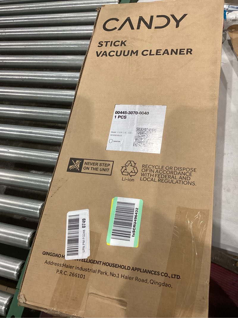 Condition photo showing Good Condition for Candy Cordless Vacuum Cleaner,45Mins Vacuum Cleaners for Home,Stick Vacuum,Strong Suction,Removeable Battery,Anti-Tangle,One Click Clean,Lightweight Handheld for Hardwood Floor Carpet Pet Hair Car Purple