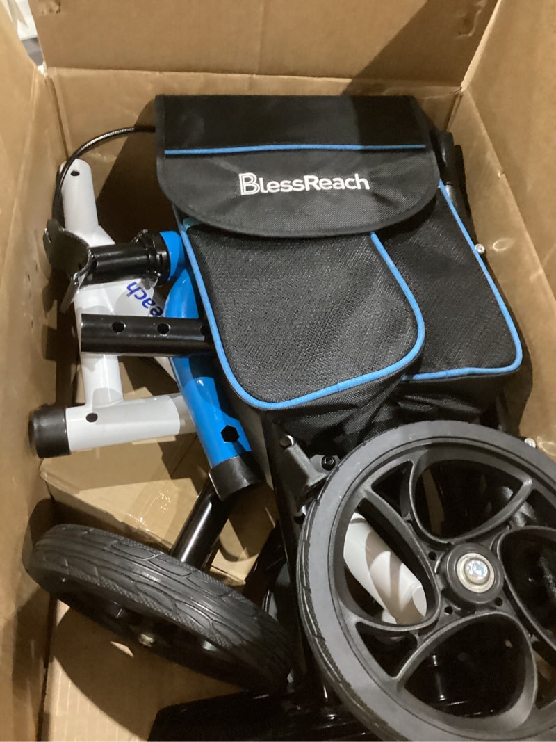 Condition photo showing As Is for Knee Scooter?Knee Scooter for Adults for Foot Surgery?Knee Walker for Foot Injuries Compact Crutch Alternative with Dual Braking System (Blue)