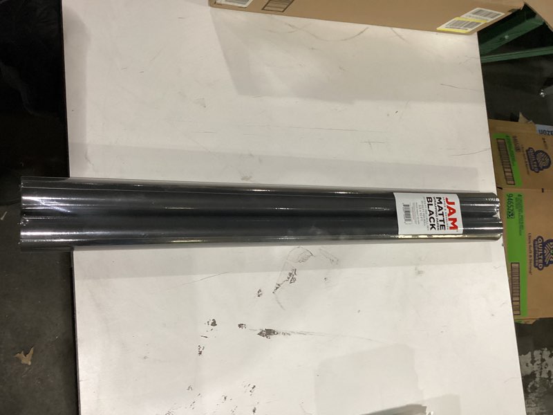 JAM Paper Gift Wrap - Matte Wrapping Paper - 50 Sq Ft Total (30 in x 10 Ft Each) - Matte Black - 2 R