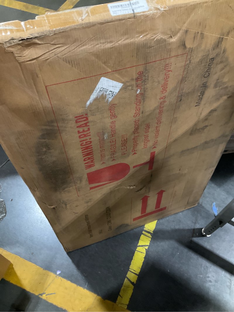 Condition photo showing Good Condition for Frameless 24x36 Inch Beveled Edge Bathroom Vanity Mirror, Wall Mounted