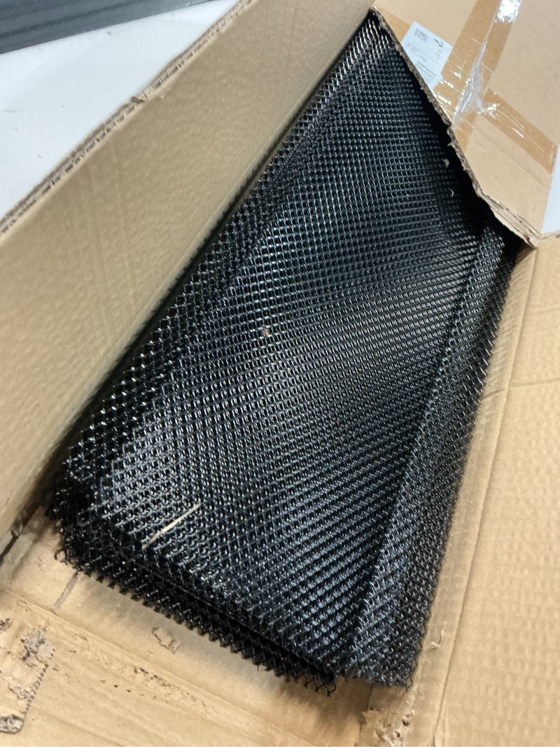 Condition photo showing Good Condition for lock in gutter guard, 6 inch heavy duty steel leaf filter gutter screens, snap in anti-overflow micro mesh protection covers, fit 4", 5" and 6" k style rain gutter (6” x 78 ft (26 pack))