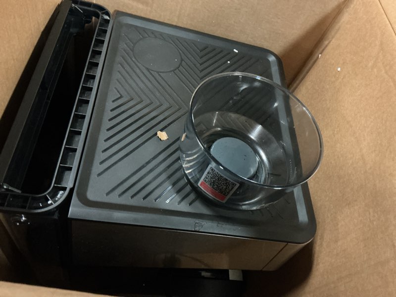 Condition photo showing As Is for (2026 upgrade) espresso machine with grinder, expresso coffee machines with built-in anti-clog coffee grinder/milk steam wand/frother, expresso machines for home perfect cappuccino & latte-gloss black