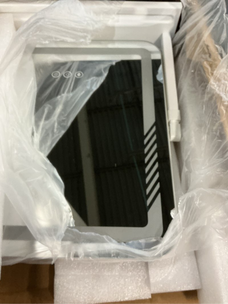 Condition photo showing Good Condition for Kcavvi Vanity Mirror with Lights, Height-Adjustable & 360° Rotation, 1/10X Magnification, Three Color Lighting Modes, Makeup Mirror Smart Touch Control, Large Vanity Desk Mirror (17.5in,White) 17.5"L x 15.5"W