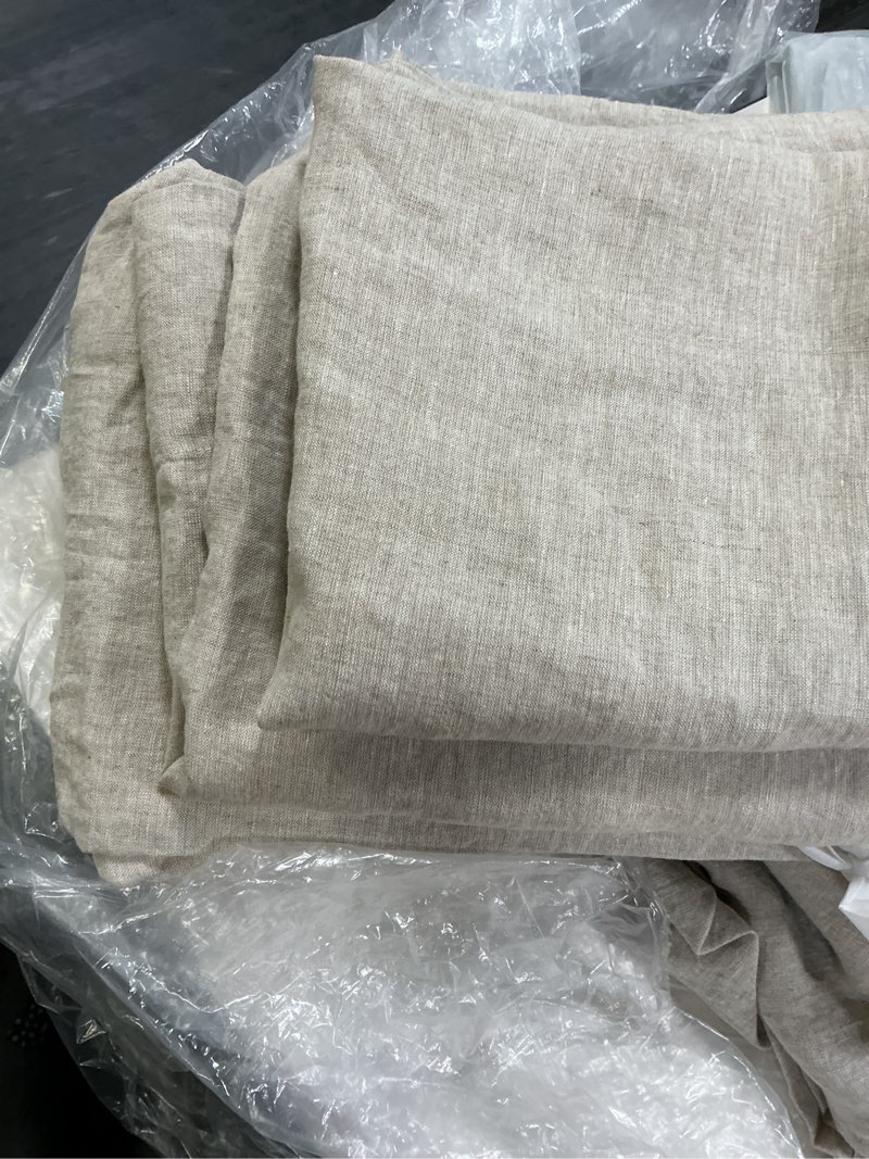 Condition photo showing New/Like New for european linen fitted sheet set king quince
