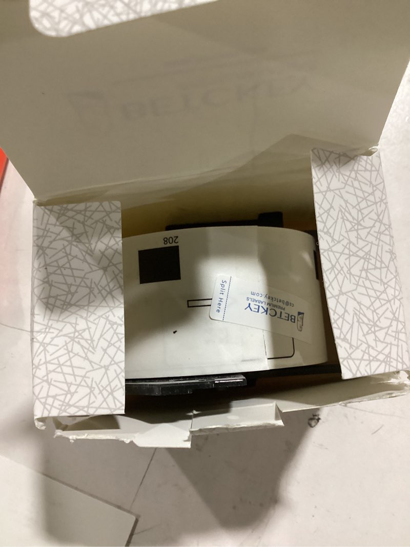 Condition photo showing Good Condition for BETCKEY - Compatible Barcode Labels Replacement for Brother DK-1209 (2.4" x 1.1"), Use with Brother QL Label Printers [10 Rolls + 2 Reusable Cartridges] 10-rolls (8000 Labels)