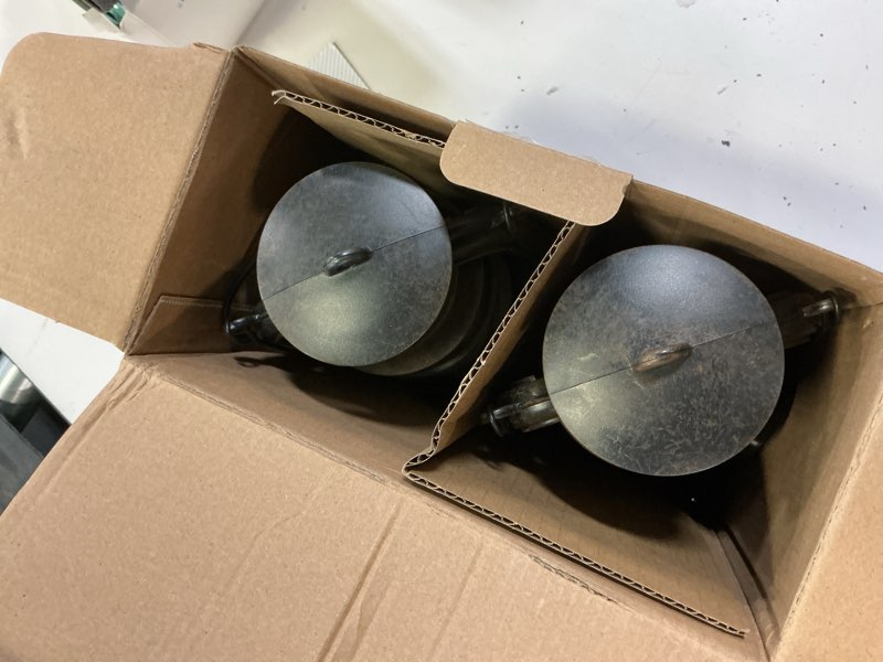 Condition photo showing Good Condition for 2 pack bronze vintage 4 modes light led lanterns?rechargeable dancing flame lanterns decorative outdoor&indoor, remote control waterproof hanging lights for camping,patio garden pathway