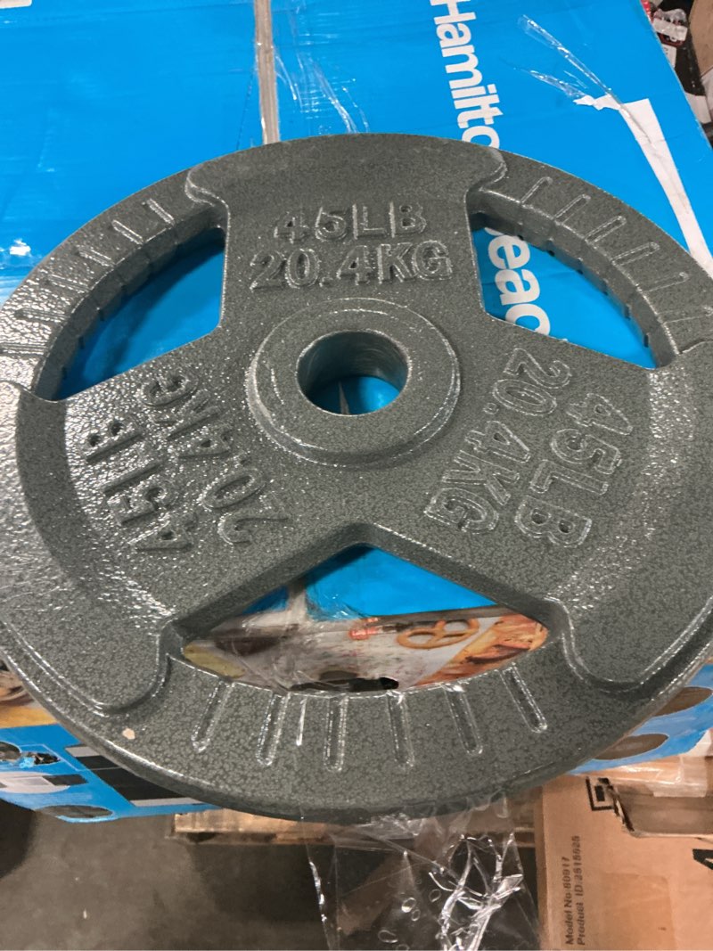 Condition photo showing Good Condition for cast iron plate weight plate for strength training and weightlifting, 2-inch
