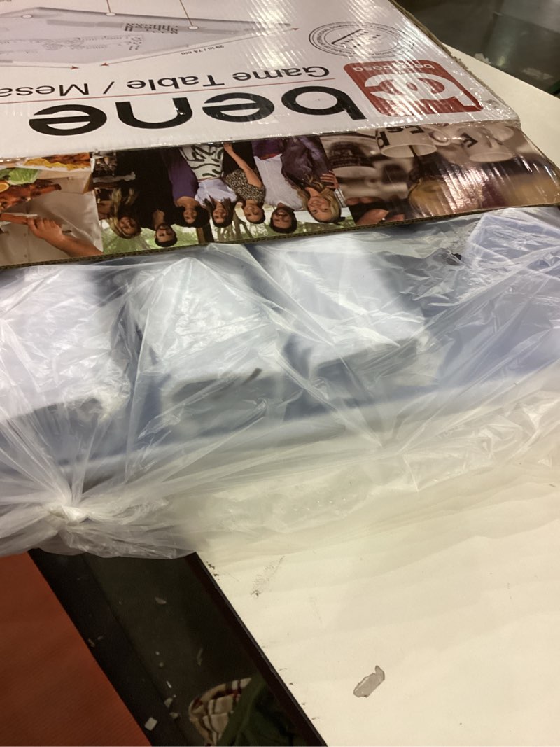 Bene Casa Waterproof Plastic Game Table With Drinks Holder, built in tile rack, removable leg Game T