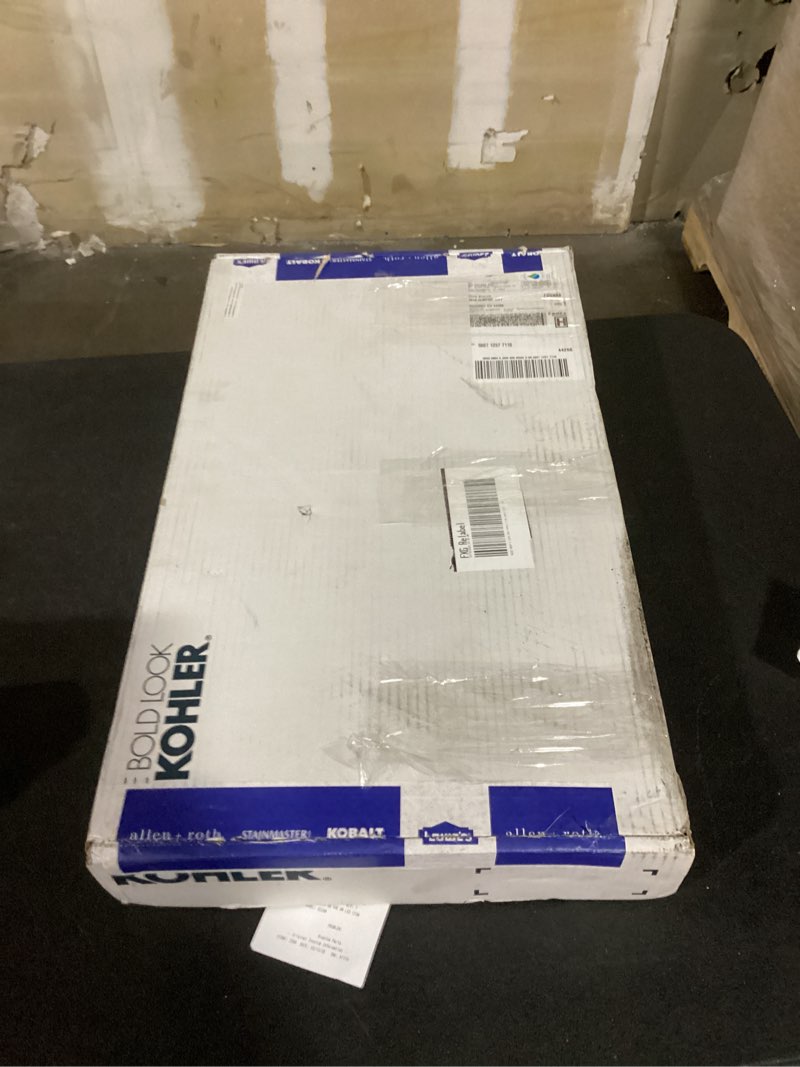 Condition photo showing As Is for kohler showering system or shower column