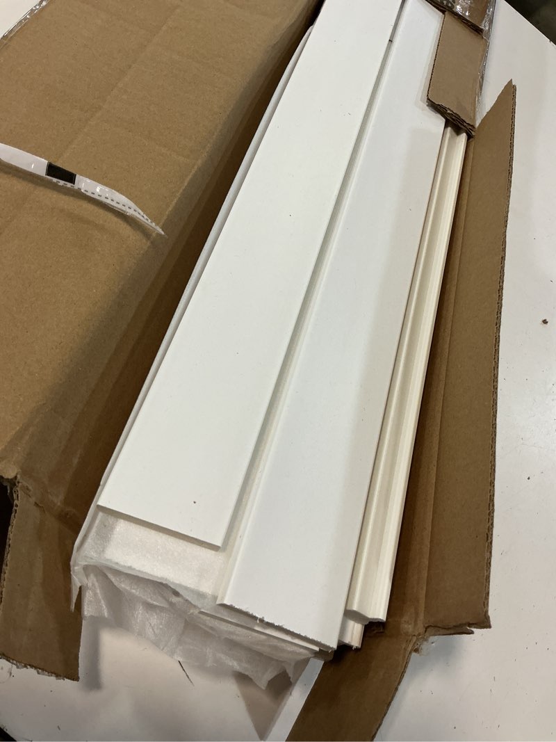 Condition photo showing Good Condition for upick wall panels board and batten kit, paintable ps wainscoting paneling for accent wall 120" x 43" 120x43 in white