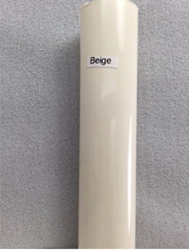 jenacor plastic shower rod cover | 1 inch x 58 inches | beige