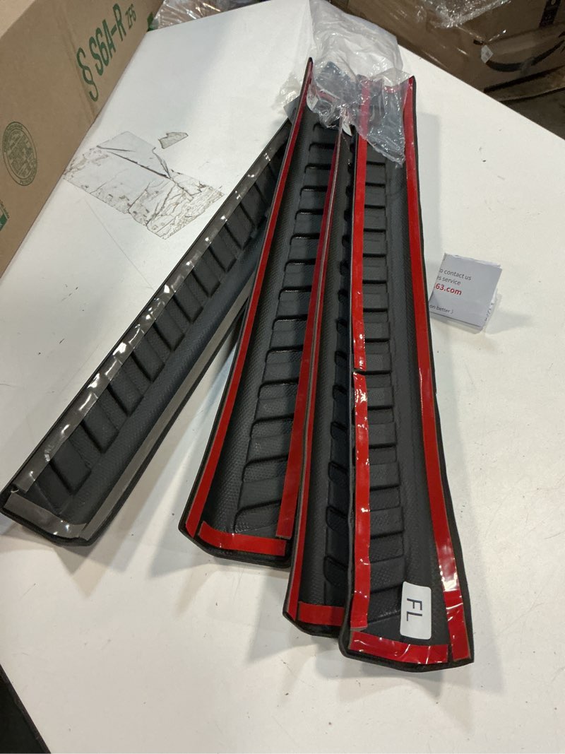 Condition photo showing As Is for powoq Door Sill Protector Compatible with 2024-2026 Chevy Traverse Door Sill Guard TPE Threshold Protector Replacement for 2024-2026 Chevy Traverse Accessories Compatible with 2024-2026 Traverse