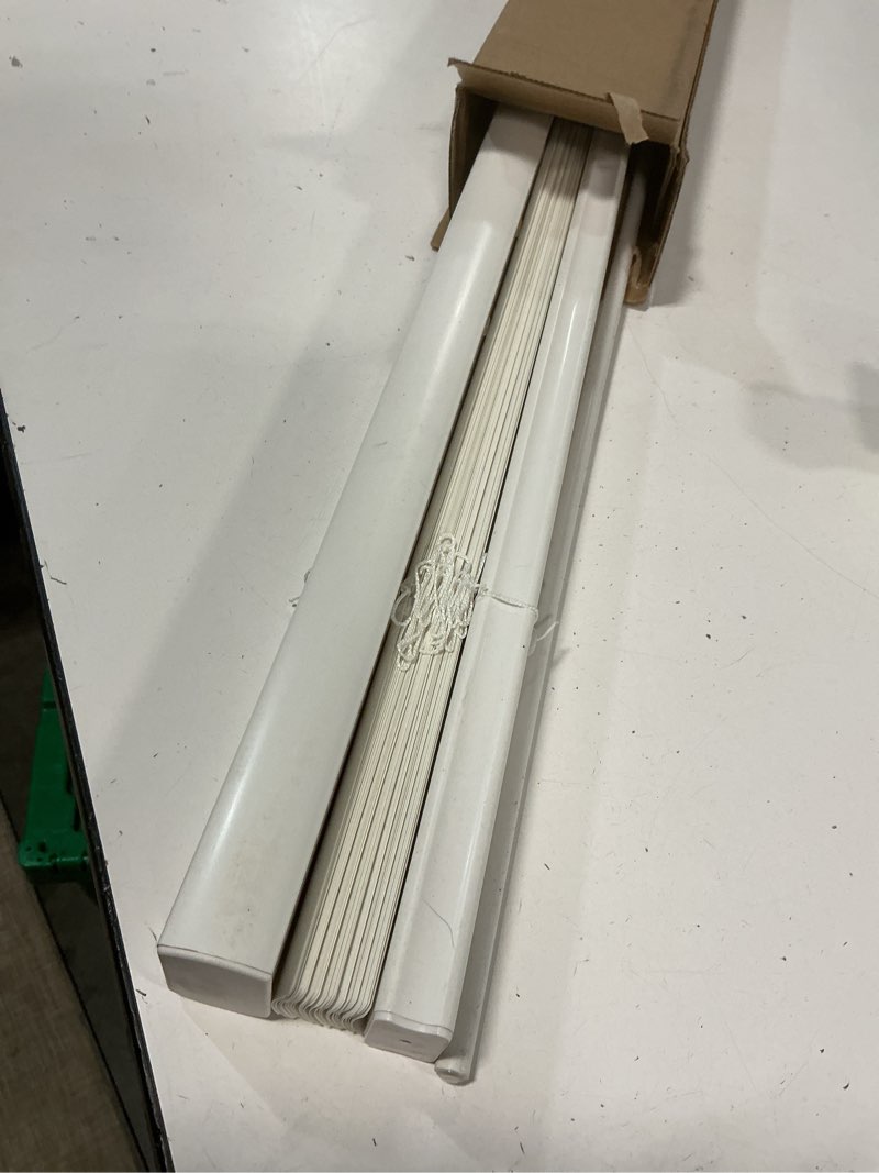 Condition photo showing Good Condition for (Similar)2 Inch Cordless Room Darkening Faux Wood Blind - 17\" W x 36\" L - White, Over 1,000 Custom Sizes Starting at 18.97, Inside or Outside Mount, Venetian Shades for Interior Windows by Lumino