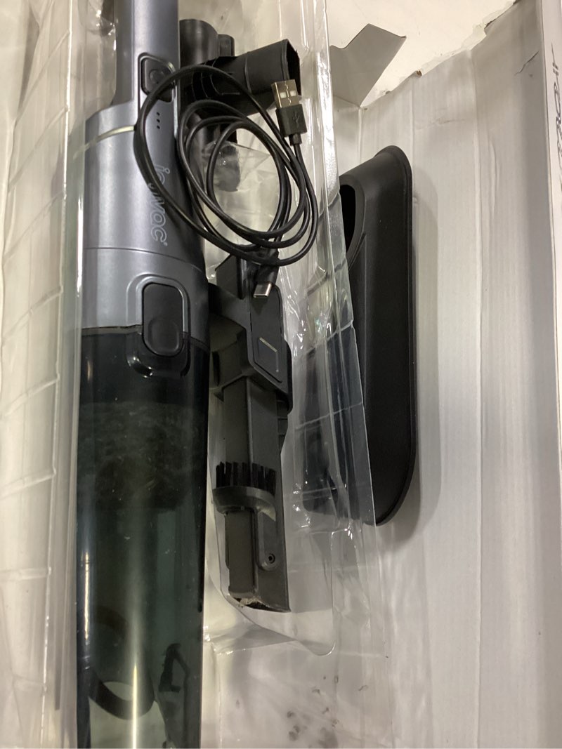 Condition photo showing As Is for tzumi ionvac powermax cordless handheld vacuum cleaner - black