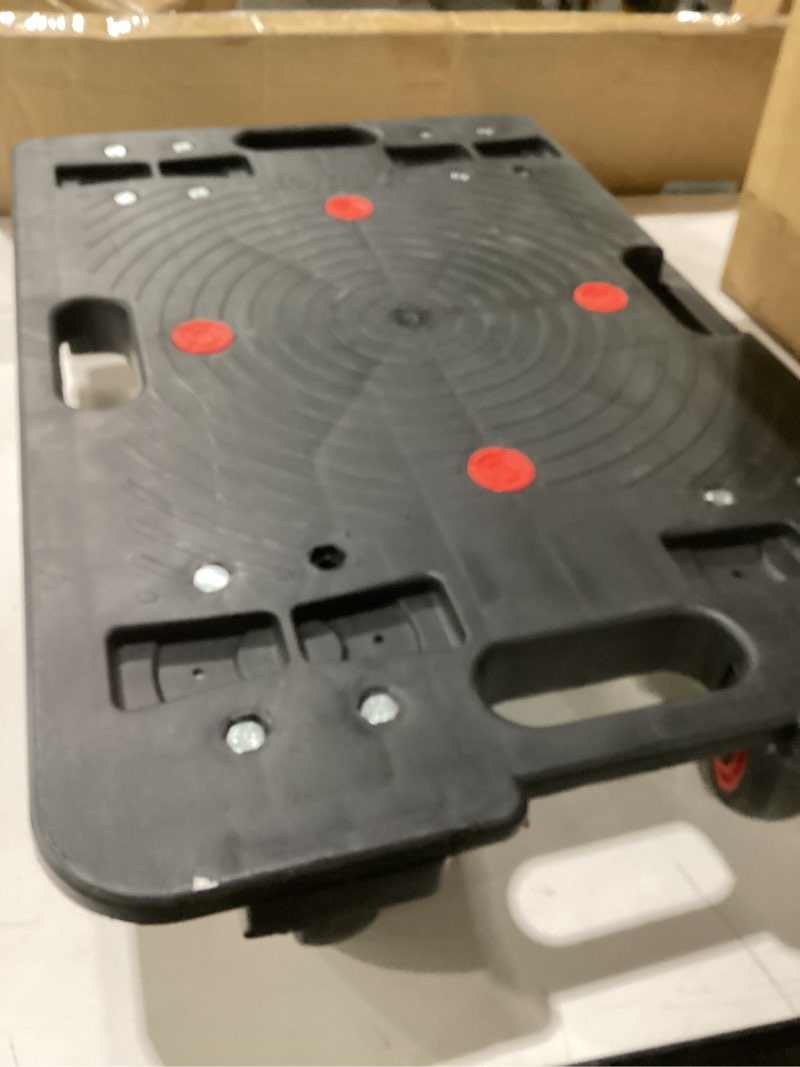 Condition photo showing Good Condition for nellyke furniture dolly, large moving dolly, 24in-16in furniture movers with wheels of 800lbs capacity, flat connectable and portable dollies for heavy appliance, black black/1 pack-l