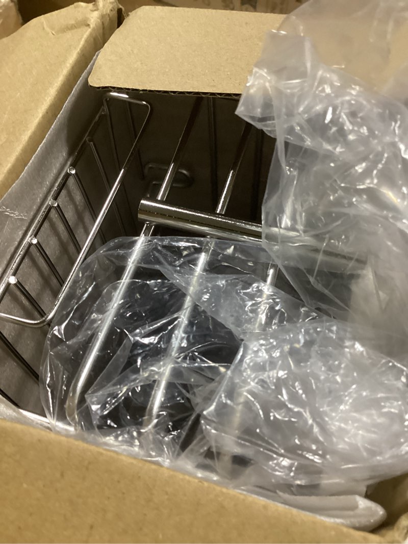 Condition photo showing New/Like New for yuoros shower caddy hanging, over the door shower organizer rack 304 stainless steel rustproof bathroom storage shampoo holder basket (silver) silver 1 tier