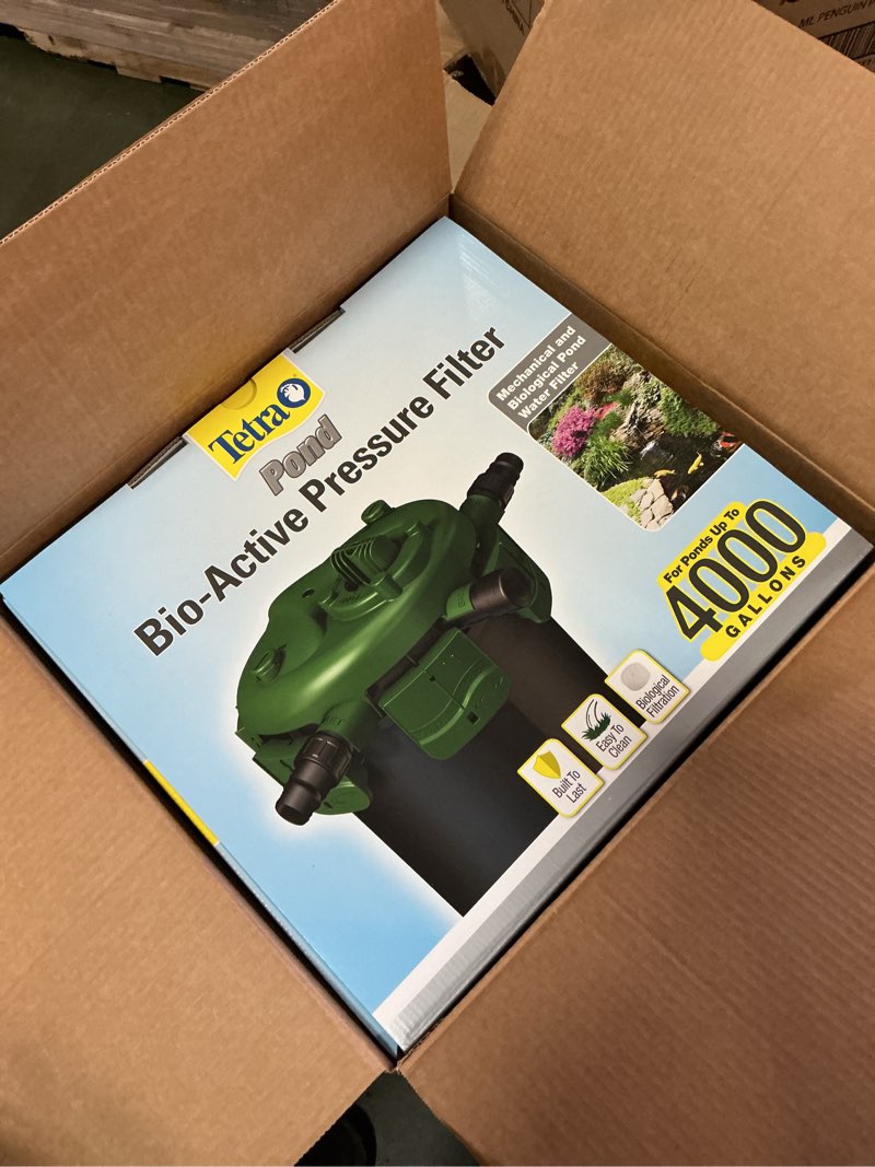 Condition photo showing New/Like New for TetraPond Bio-Active Pressure Filter, For Ponds Up to 4000 Gallons