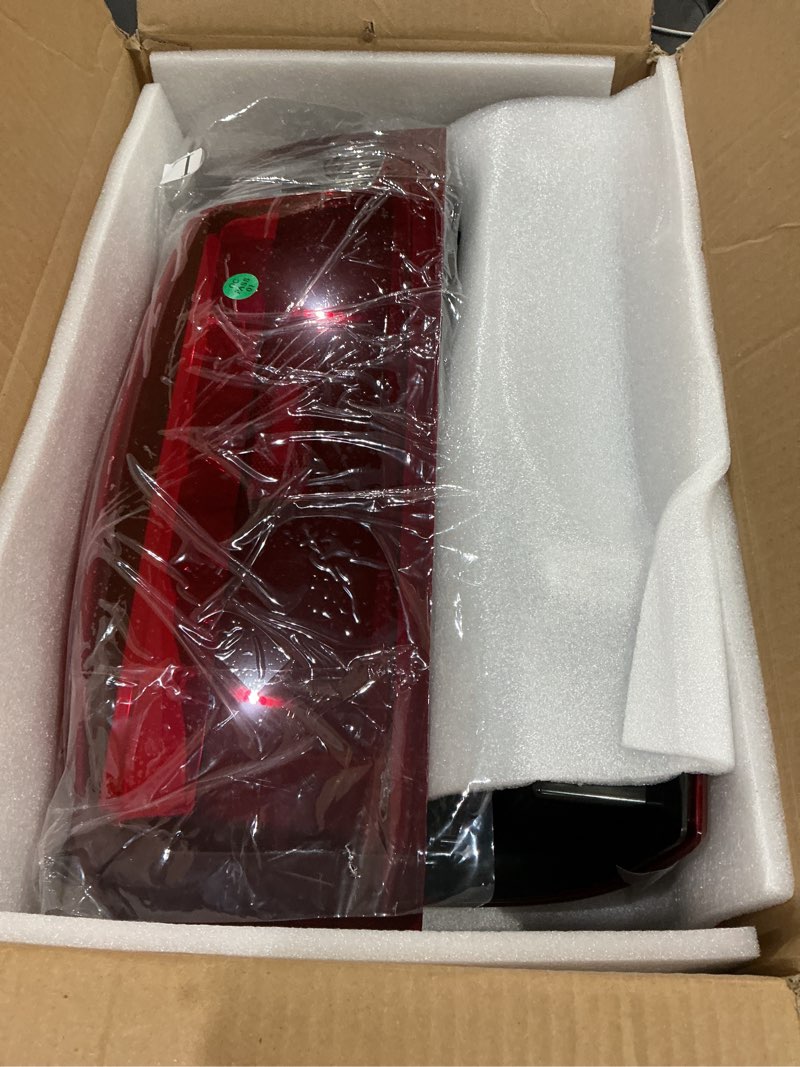 Condition photo showing Good Condition for tail lights assembly [led kit] compatible with chevy avalanche 2007-2013, rear taillights, chrome housing red lens chrome housing red lens led tail lights
