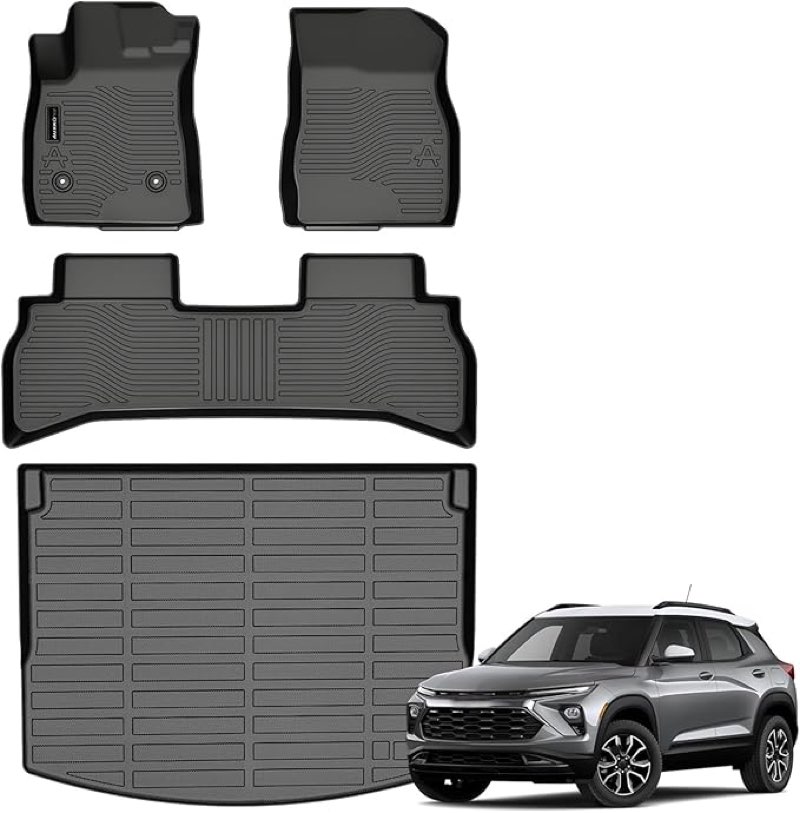 Auxko All Weather Floor Mats Cargo Mat Fit for Chevrolet Chevy Trailblazer FWD 2026 2025 2024 2023 2
