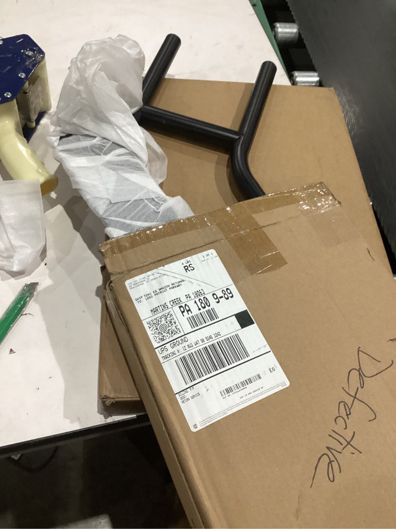 Condition photo showing Good Condition for Hand Rails for Outdoor Steps, 28.7" Outdoor Handrail - Auroras Wall Mount Handrail, Handrail for 1-3 Steps, U-Shaped Handrails for Porch, Garden, Yard (Black)