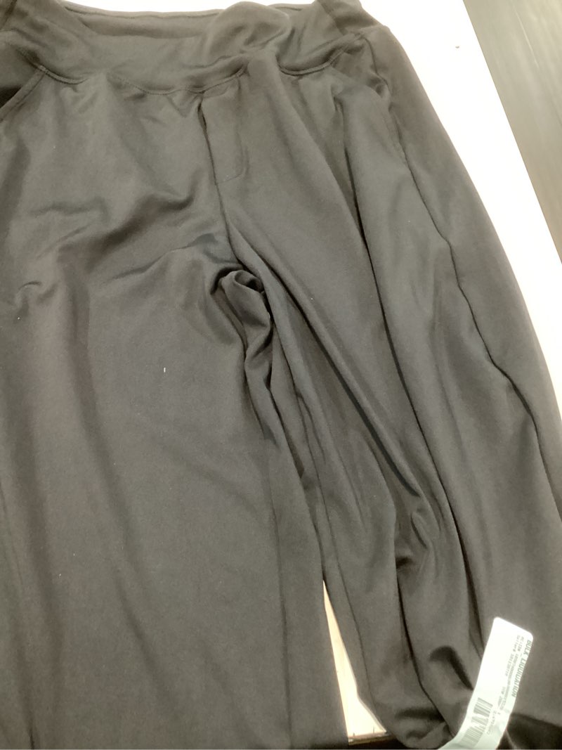 Condition photo showing Good Condition for 2 lularoe tween solid black womens leggings fits adult sizes (lx)