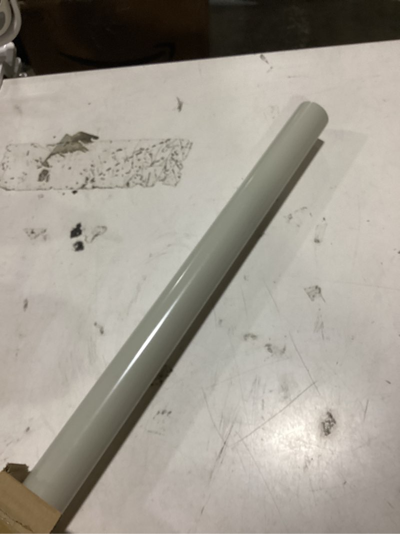 Condition photo showing As Is for 1 pack 1.5'' dia umbrella replacement lower pole, heavy steel patio umbrella bottom pole replacement, 1.7 mm thickness, no bullet buckle outdoor white 33.5''