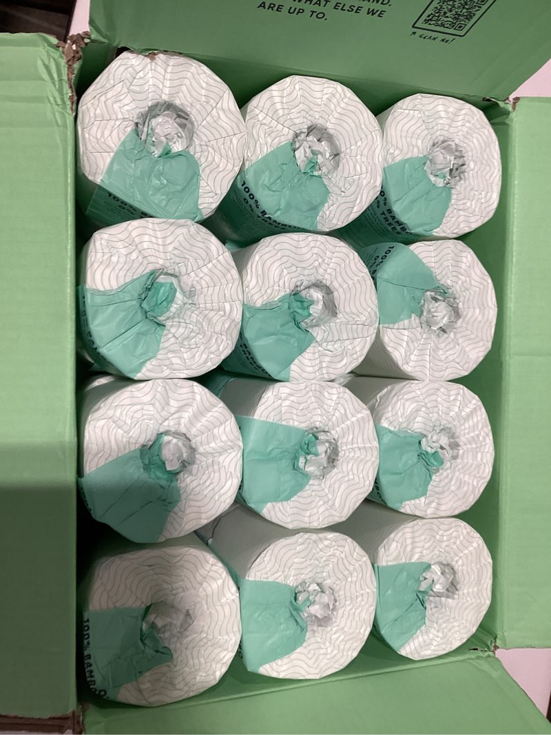 Condition photo showing Good Condition for Save Trees Bamboo Toilet Paper -24 Rolls Of Septic Safe Organic Toilet Paper 3-ply, 300 Sheets Per Roll - PFAs Free, FSC Certified, Plastic & Chemical Free - For Home, Boat & RV Use