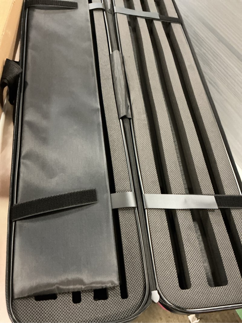 Condition photo showing Good Condition for hard pc 3x3 pool cue case - durable shockproof design, holds 3 cues,portable with adjustable shoulder strap, ideal for pool enthusiasts and professional players pink