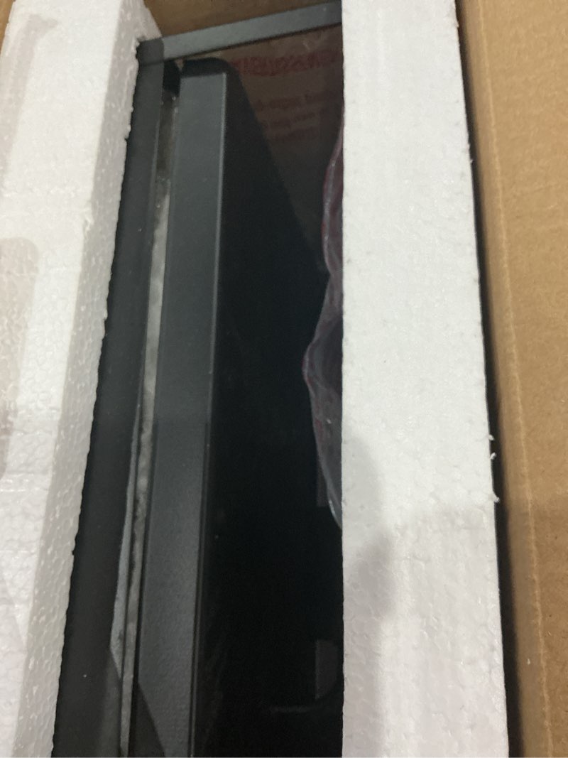 Condition photo showing As Is for quoizel breitling 2-light matte black indoor/outdoor flush mount light