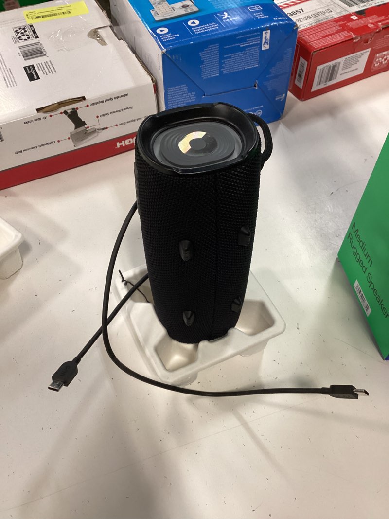 Condition photo showing Good Condition for onn medium rugged speaker with led lighting, black
