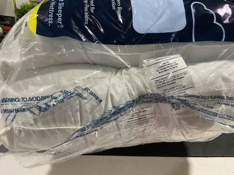 Condition photo showing Good Condition for serta perfect sleeper comfy sleep eco-friendly bed pillow standard/queen (2 pk)
