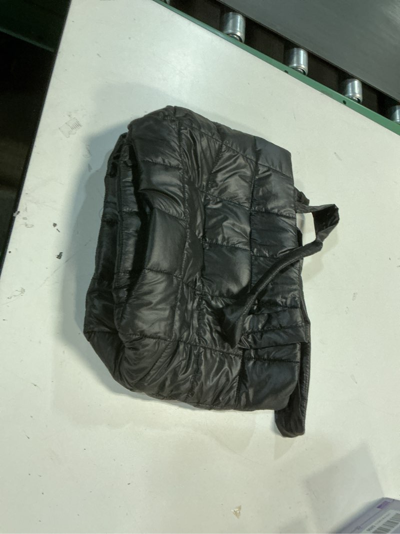 Condition photo showing Good Condition for Pander Quilted Tote for Women, Travel Hand Carry Bag with Trolley Sleeve and Multiple Pockets, Black Medium Black